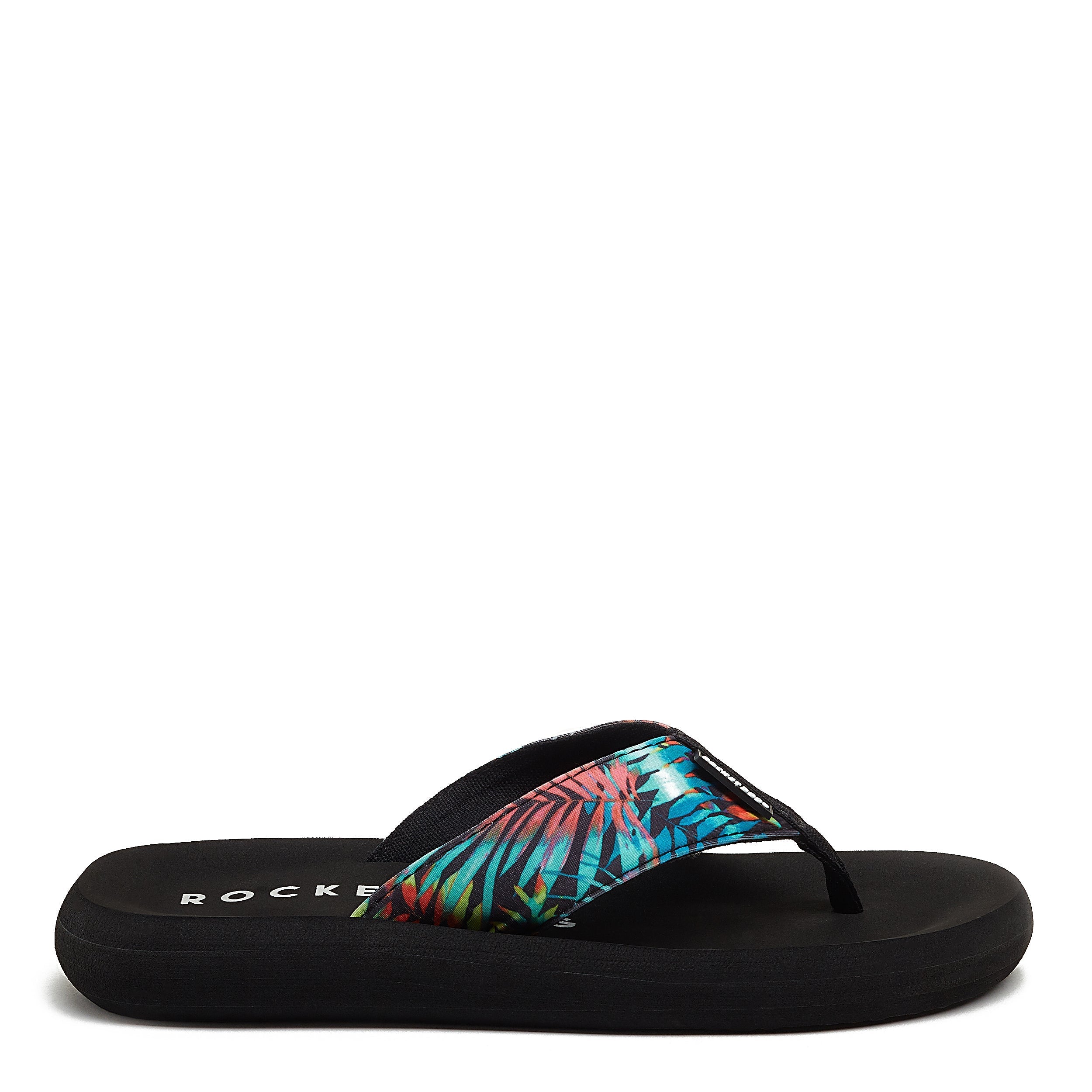 Black dog flip fashion flops