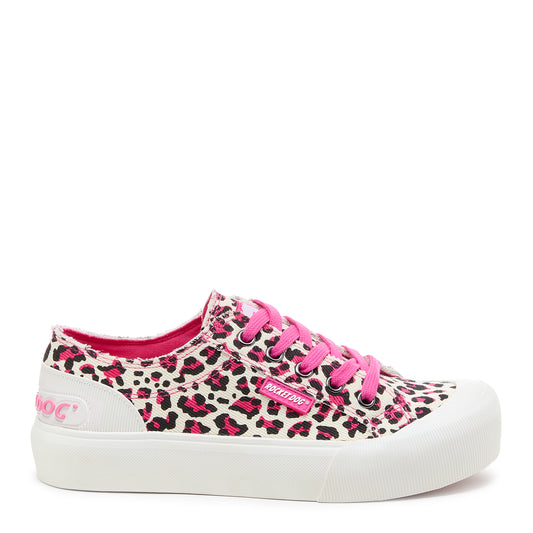 Rocket Dog® Jazzin Plus Pink Leopard Sneaker