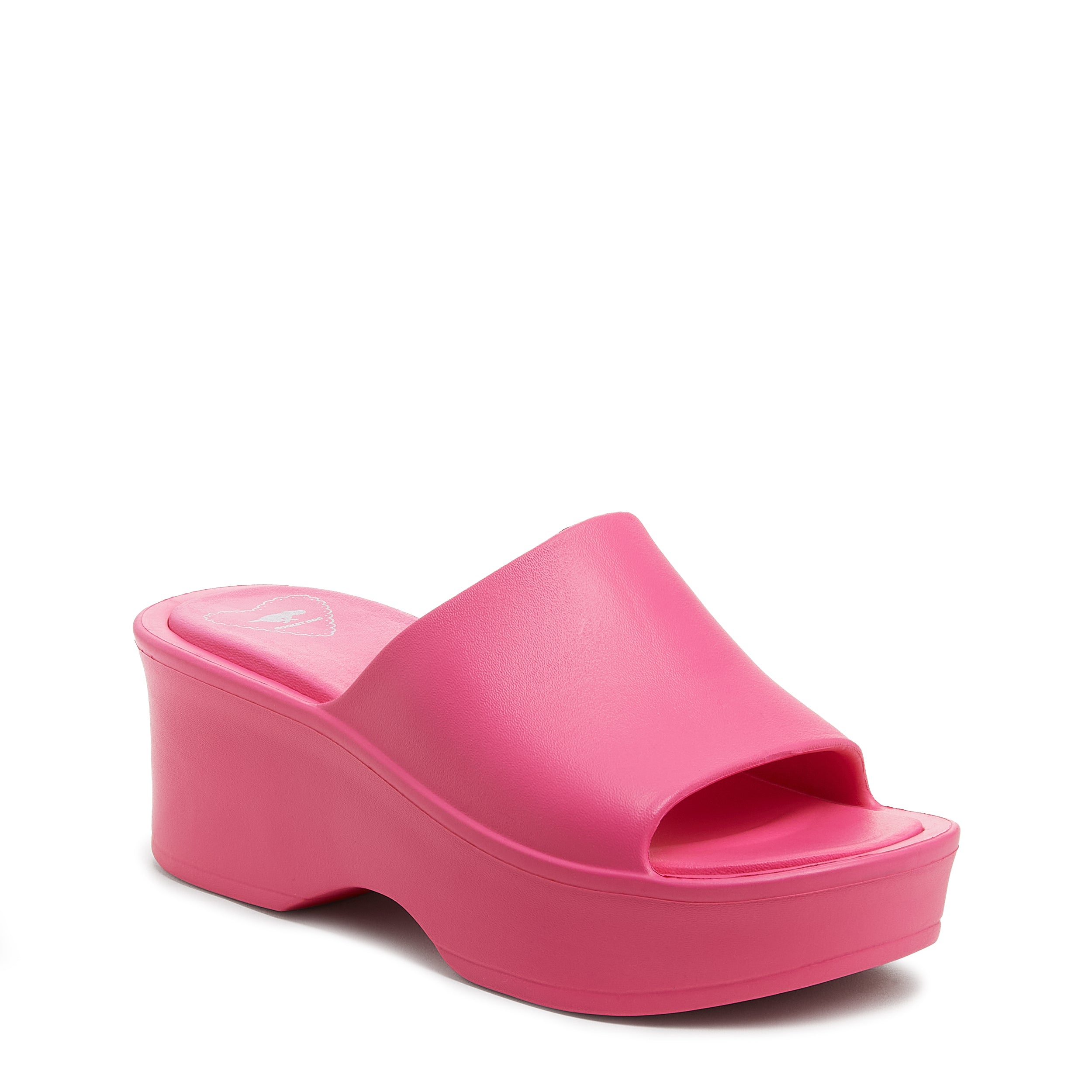 Pink on sale slide shoes