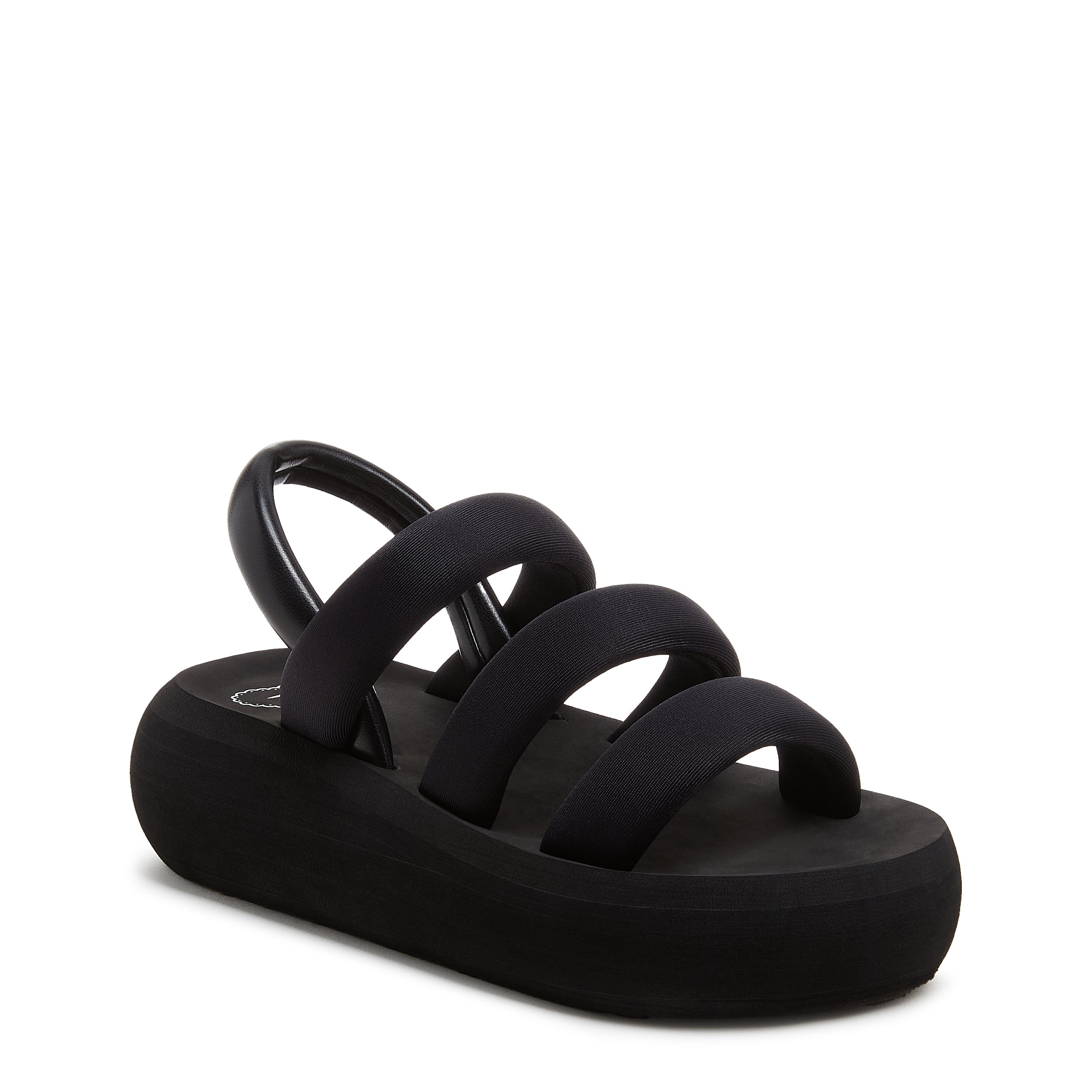 The Row - Rai Black Strappy Sandal, 65mm | Mitchell Stores