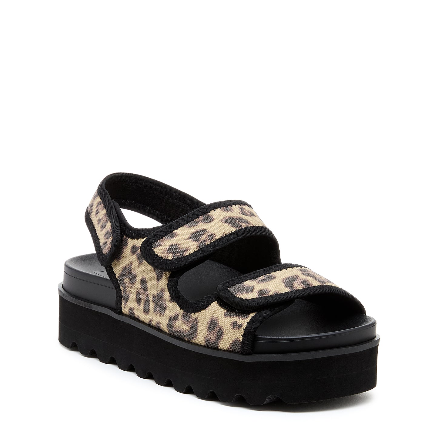 Balmy Black Leopard Sandal