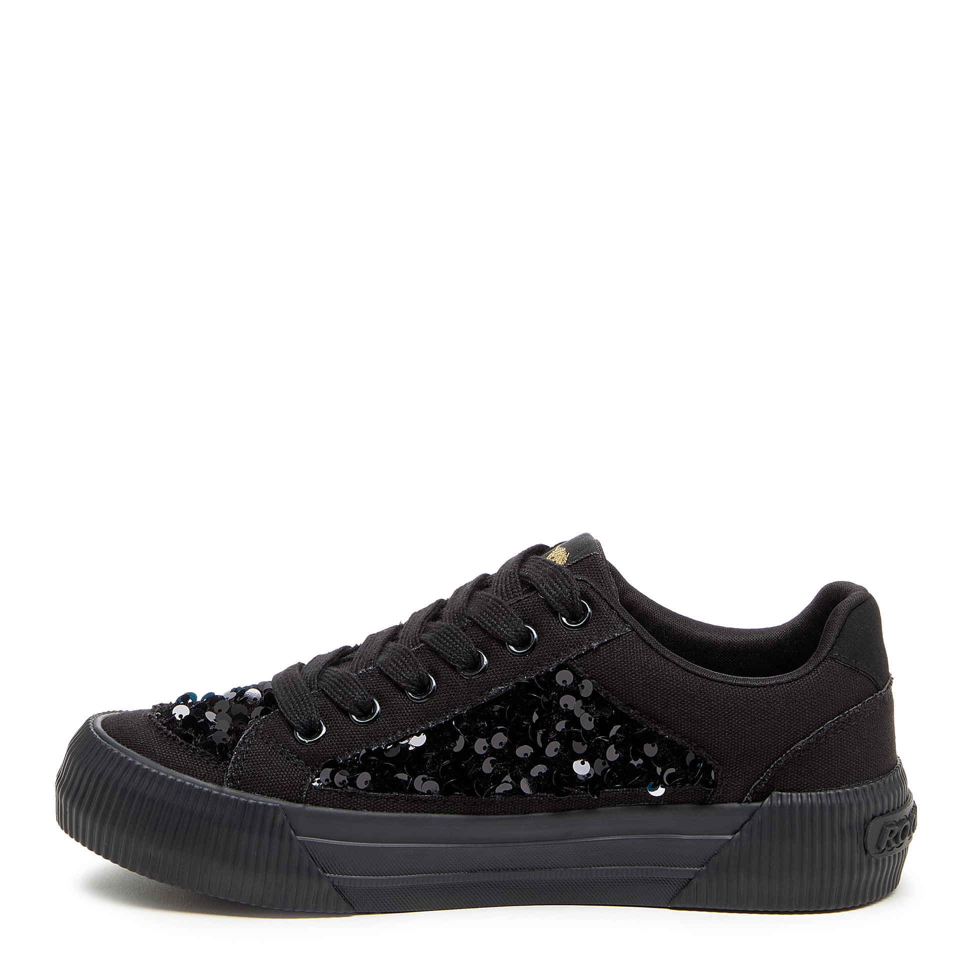 RocketDog Womens Cheery Black Sequin Sneaker