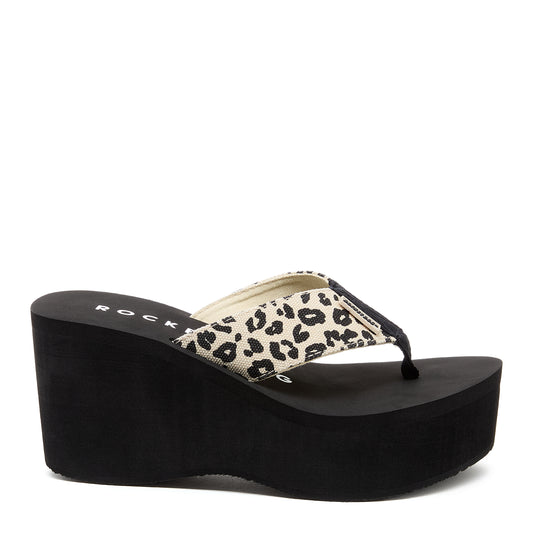 Crush Leopard Platform Flip Flop