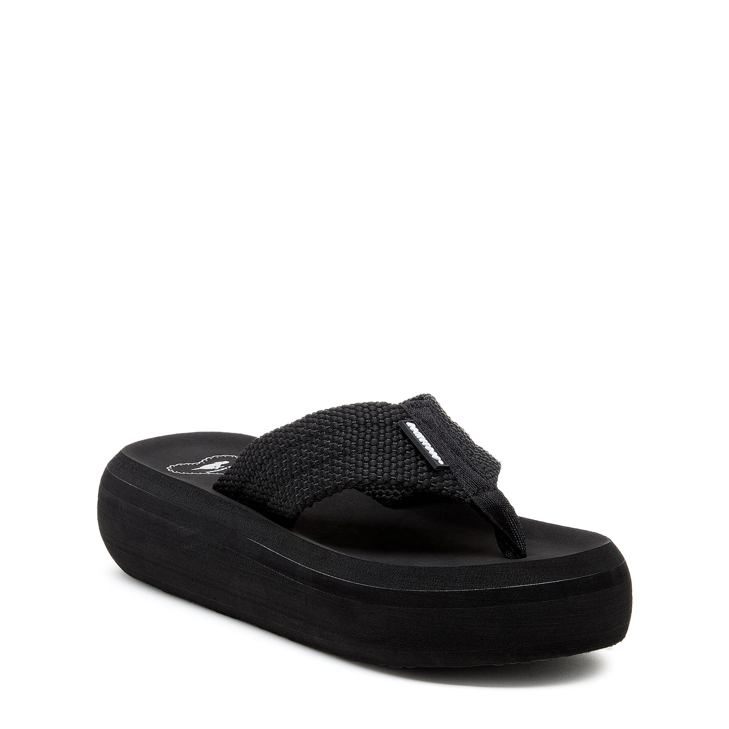 Rocket Dog® Sandy Black Webbing Platform Flip Flop