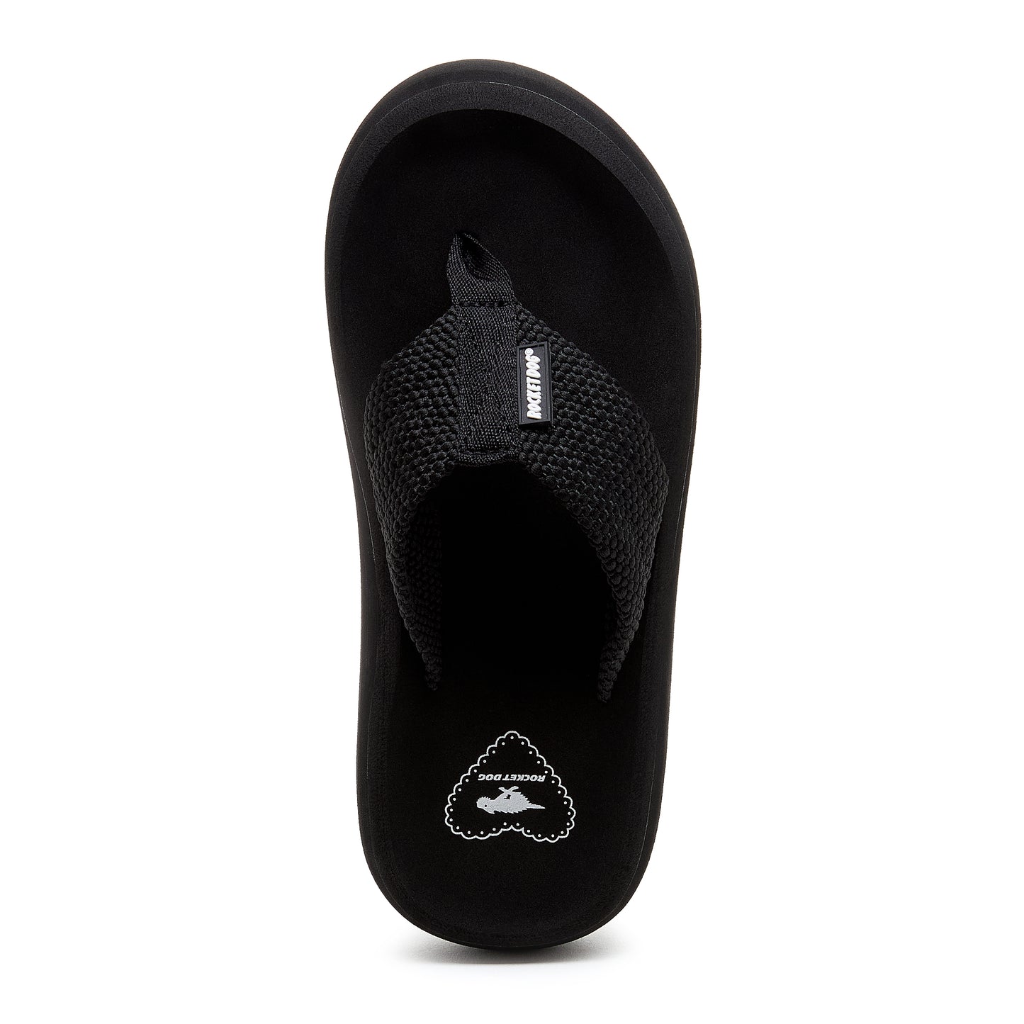 Rocket Dog® Sandy Black Webbing Platform Flip Flop