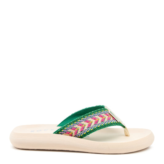 Rocket Dog® Spotlight Green Multi Flip Flop