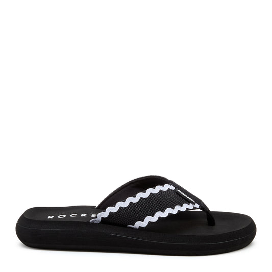 Rocket Dog® Spotlight Black and White Flip Flop