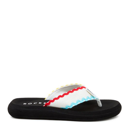 Rocket Dog® Spotlight White Multi Flip Flop