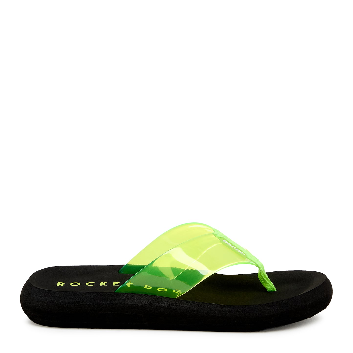 Sunset Neon Green Flip Flop