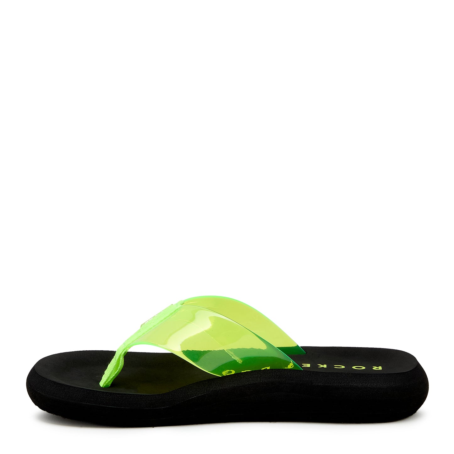 Sunset Neon Green Flip Flop