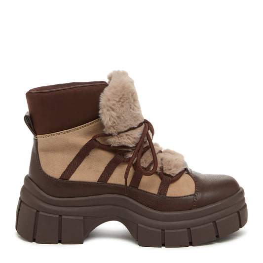 Rocket Dog Tiger Brown Platform Booties | Cozy Chic Stompers 🐻