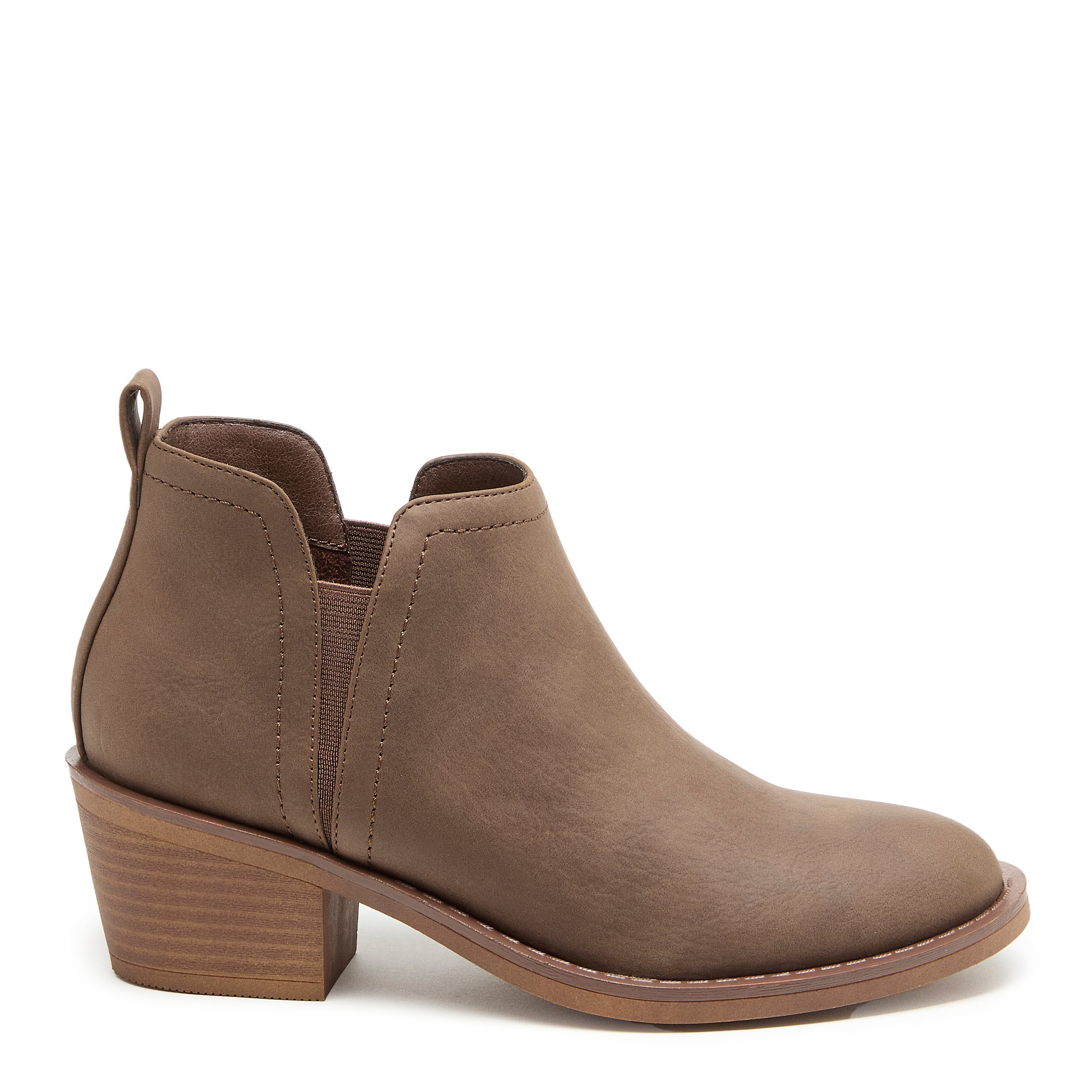 Brown sandal booties best sale