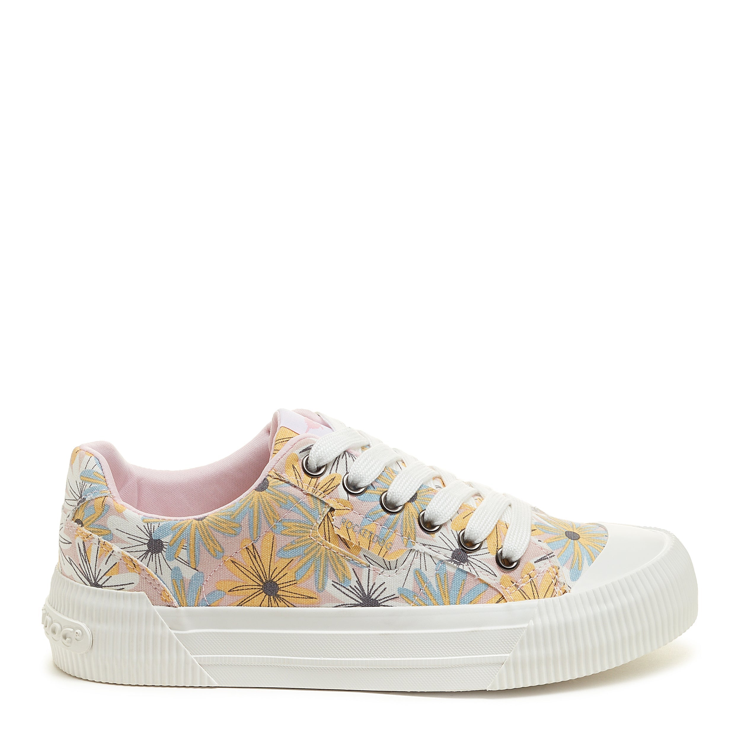 Pink cheap floral sneakers