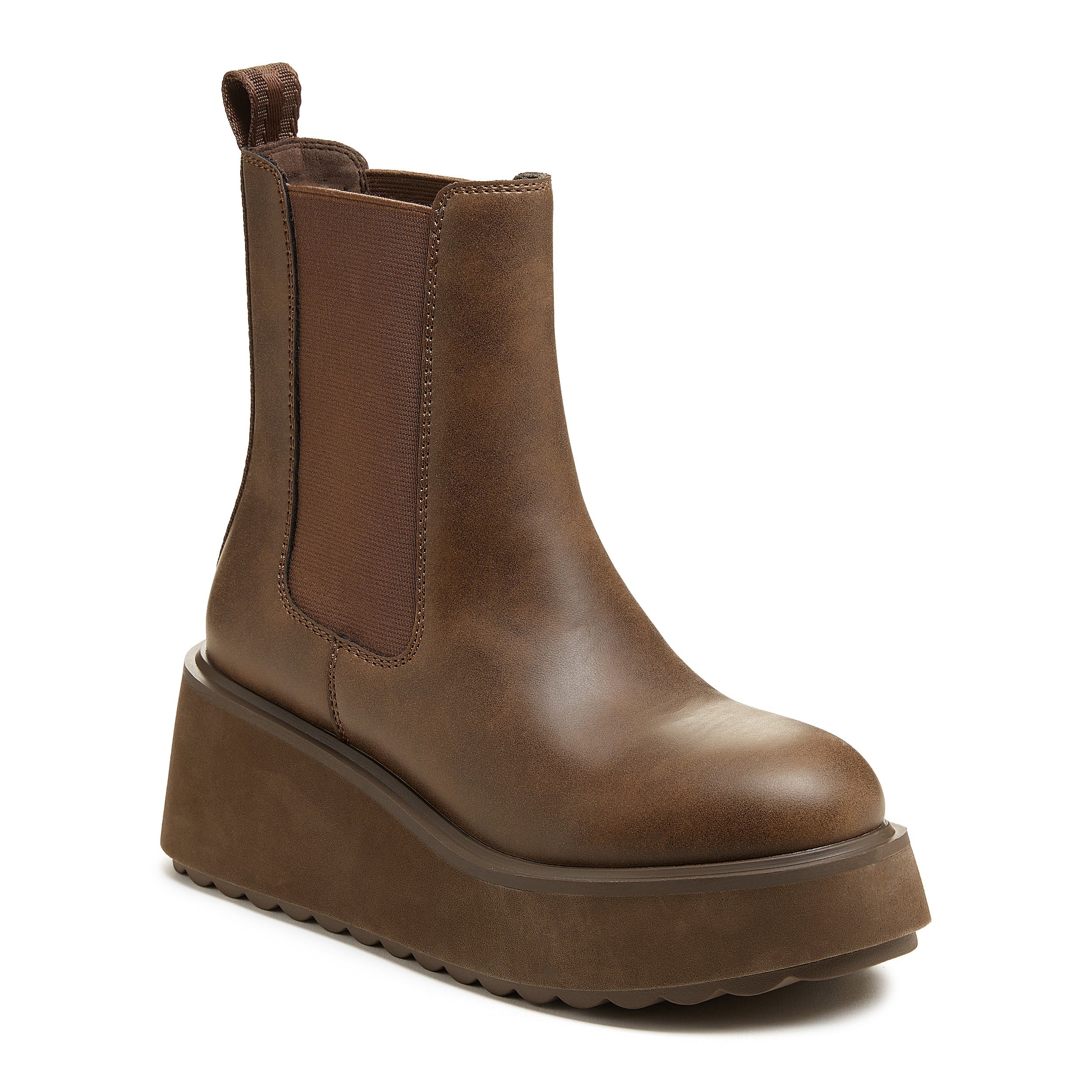 Brown platform shop chelsea boots