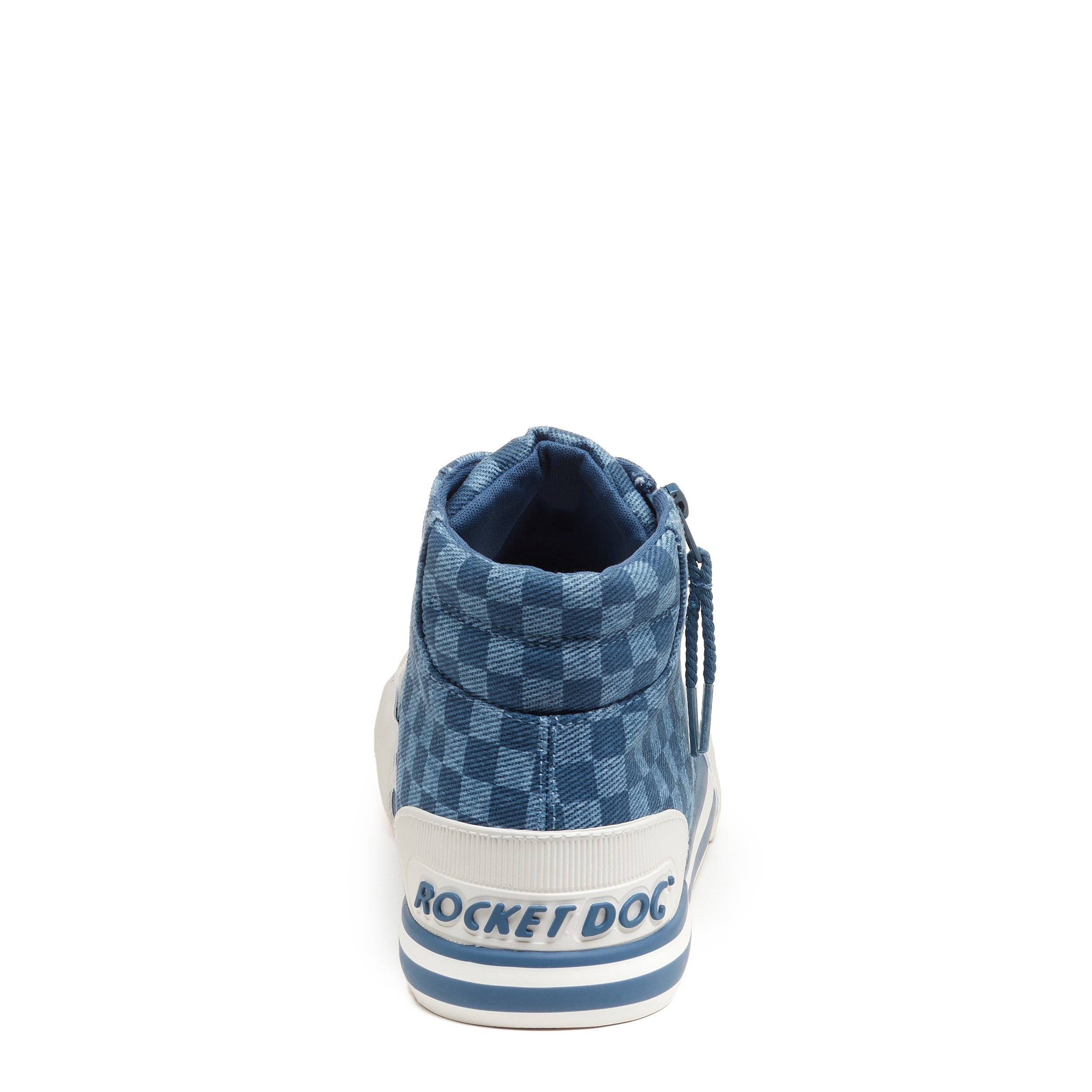 Rocket Dog® Women's Jazzin Blue Checkered High Top Sneaker