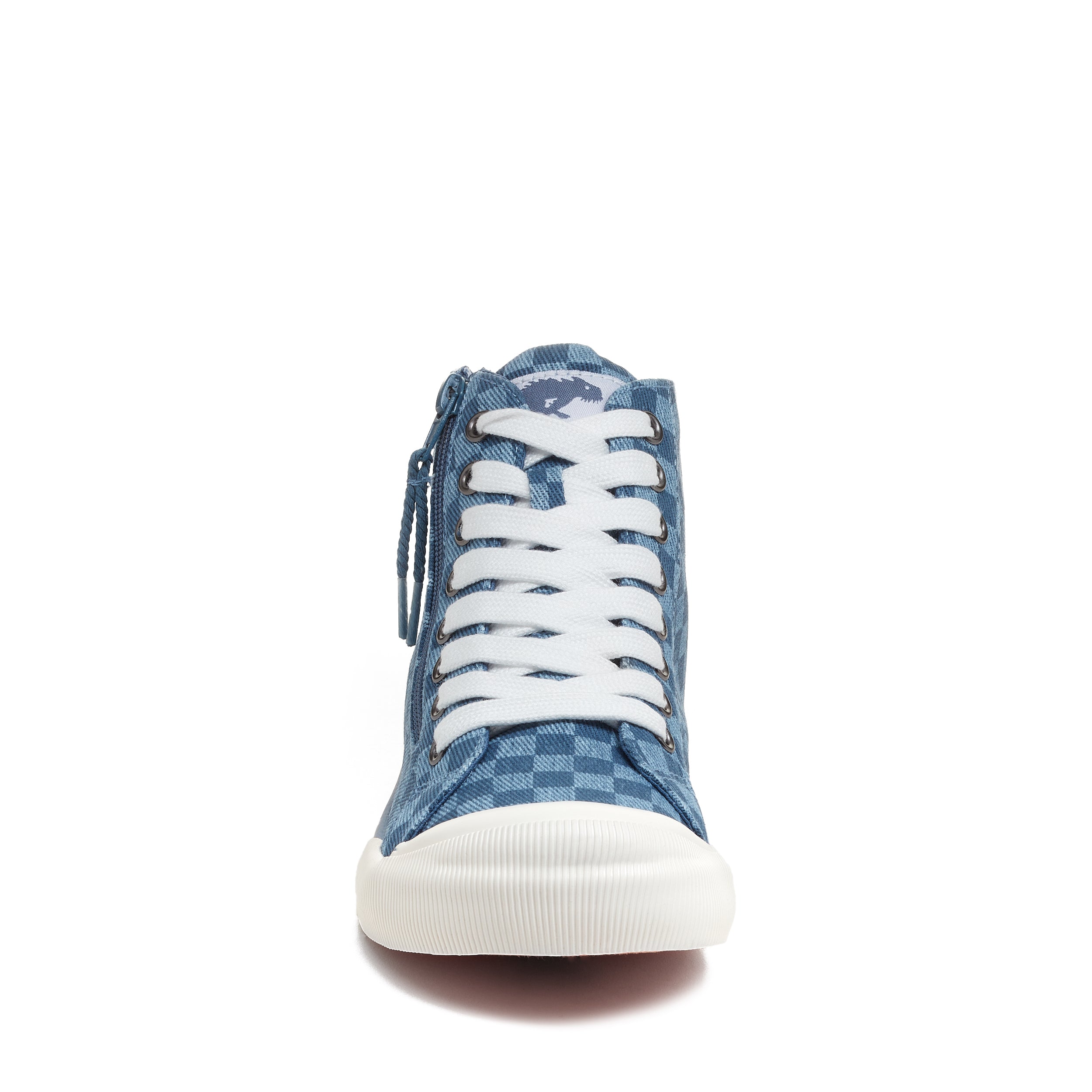 Rocket Dog® Women's Jazzin Blue Checkered High Top Sneaker