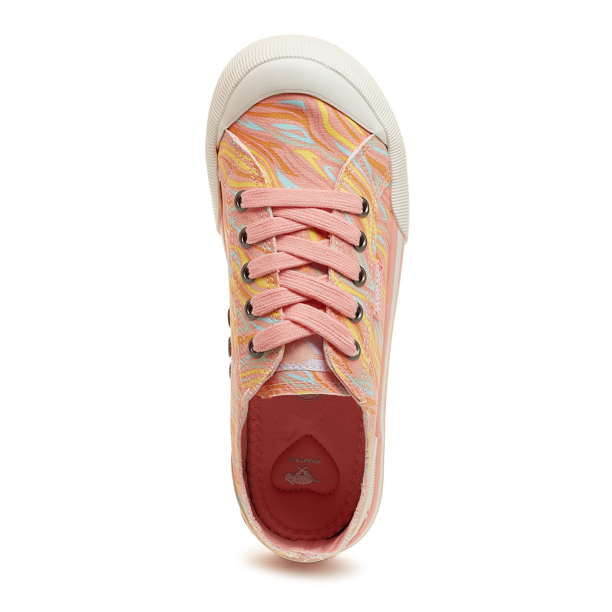 Jazzin Pink Wavy Print Sneakers: Ride the Wave of Style & Comfort