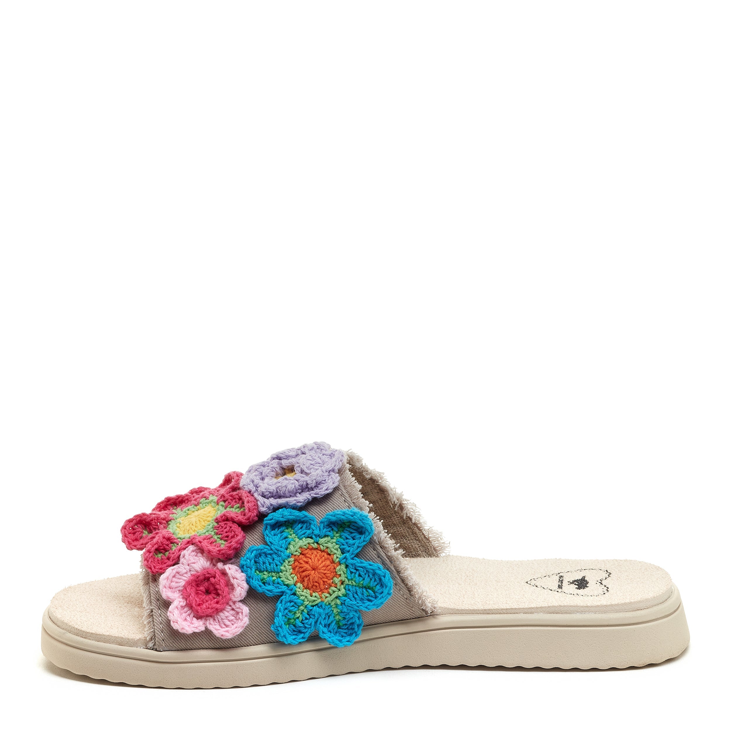 Womens hot sale floral slides