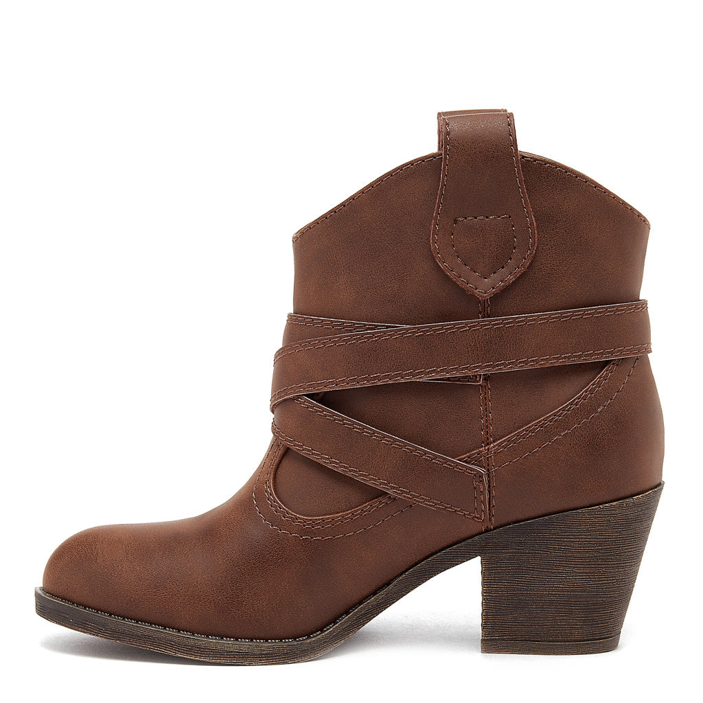 Satire Dark Brown Western Boot Rocket Dog